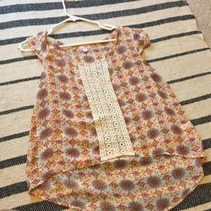 Patterned Silky Summer Top